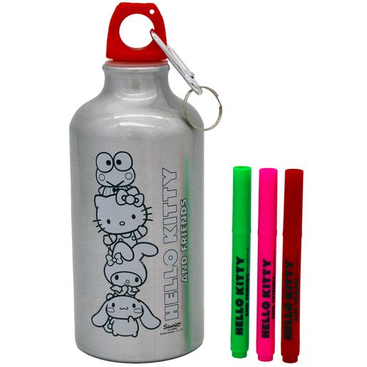 Hello Kitty Doodle Decorate Your Own Water Bottle Craft Set