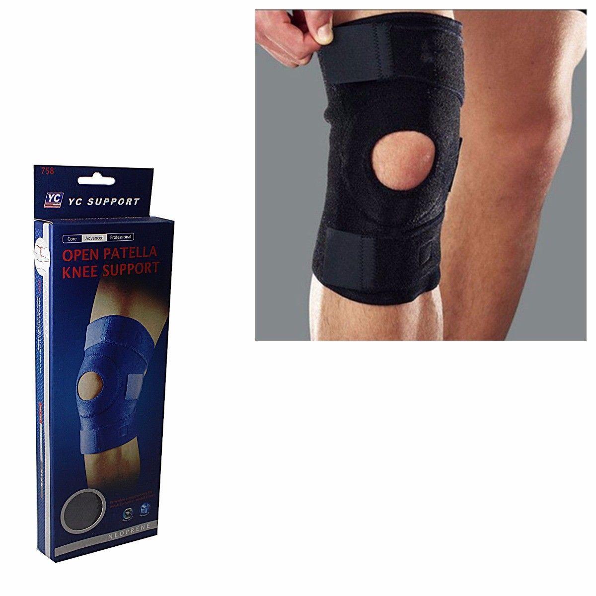 Open Patella Protective Gear Gym Yoga Knee Support One Size 9998