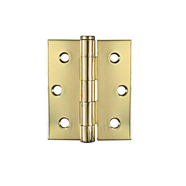 4'' Carded Butt Hinges Brass Effect Home Diy