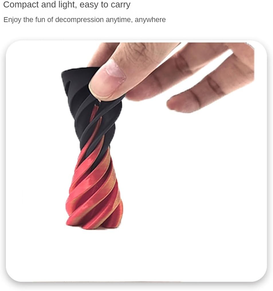 3D Spiral Cone 3D Printed Fidget Finger Sensory Toy VIRAL - Assorted Colours