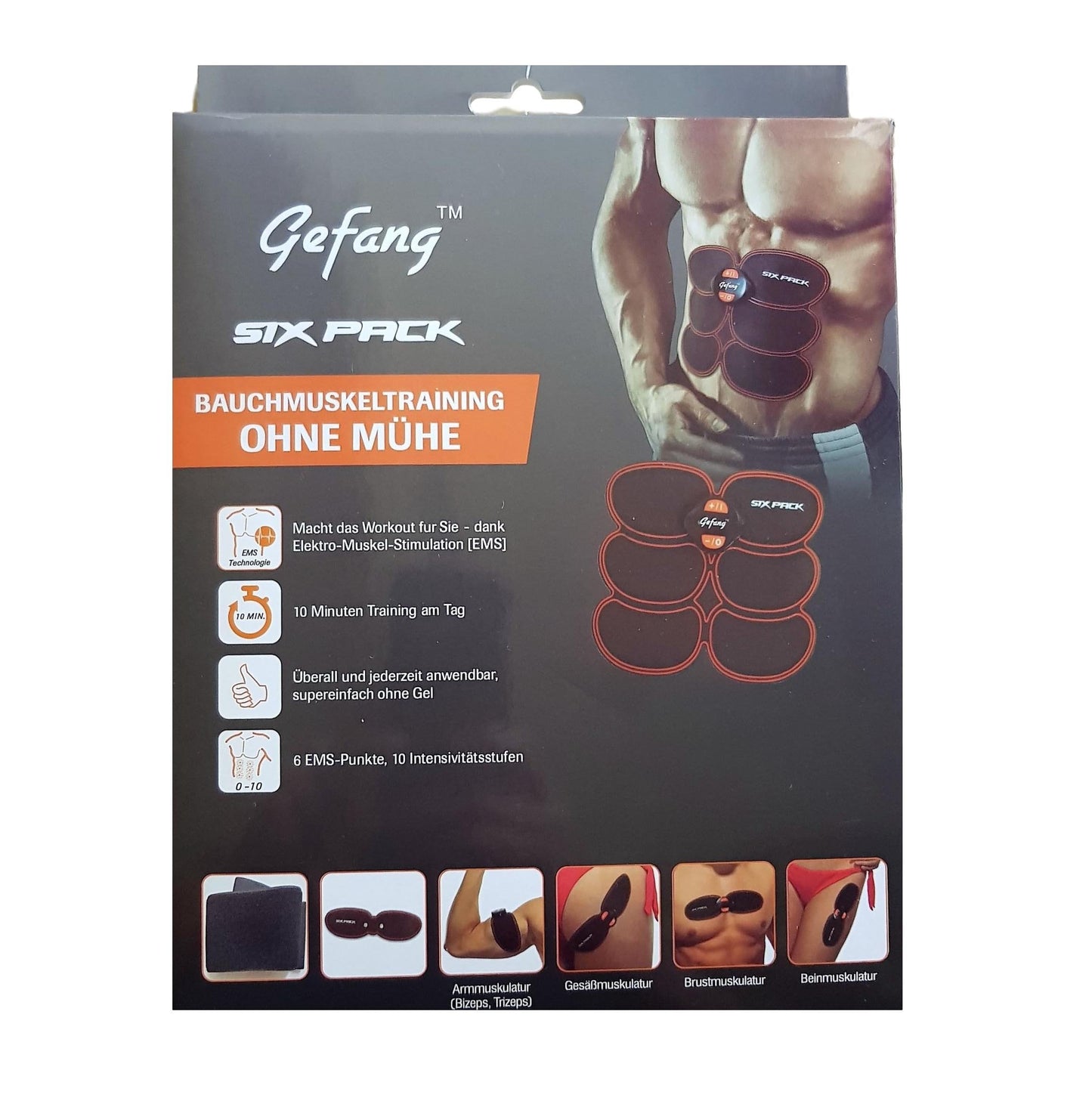 EMS Muscle Training Body SixPad Fit Set ABS SIxpack Electrical Muscle Stimulation 5273