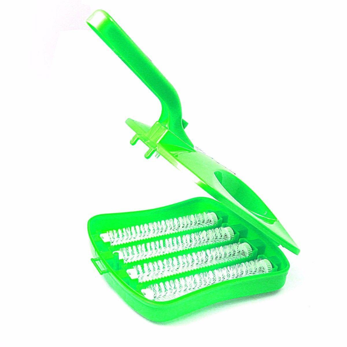 4 Roll Carpet Crumb Brush Collector Handheld Sweeper Home Cleaner Assorted Colours 4074