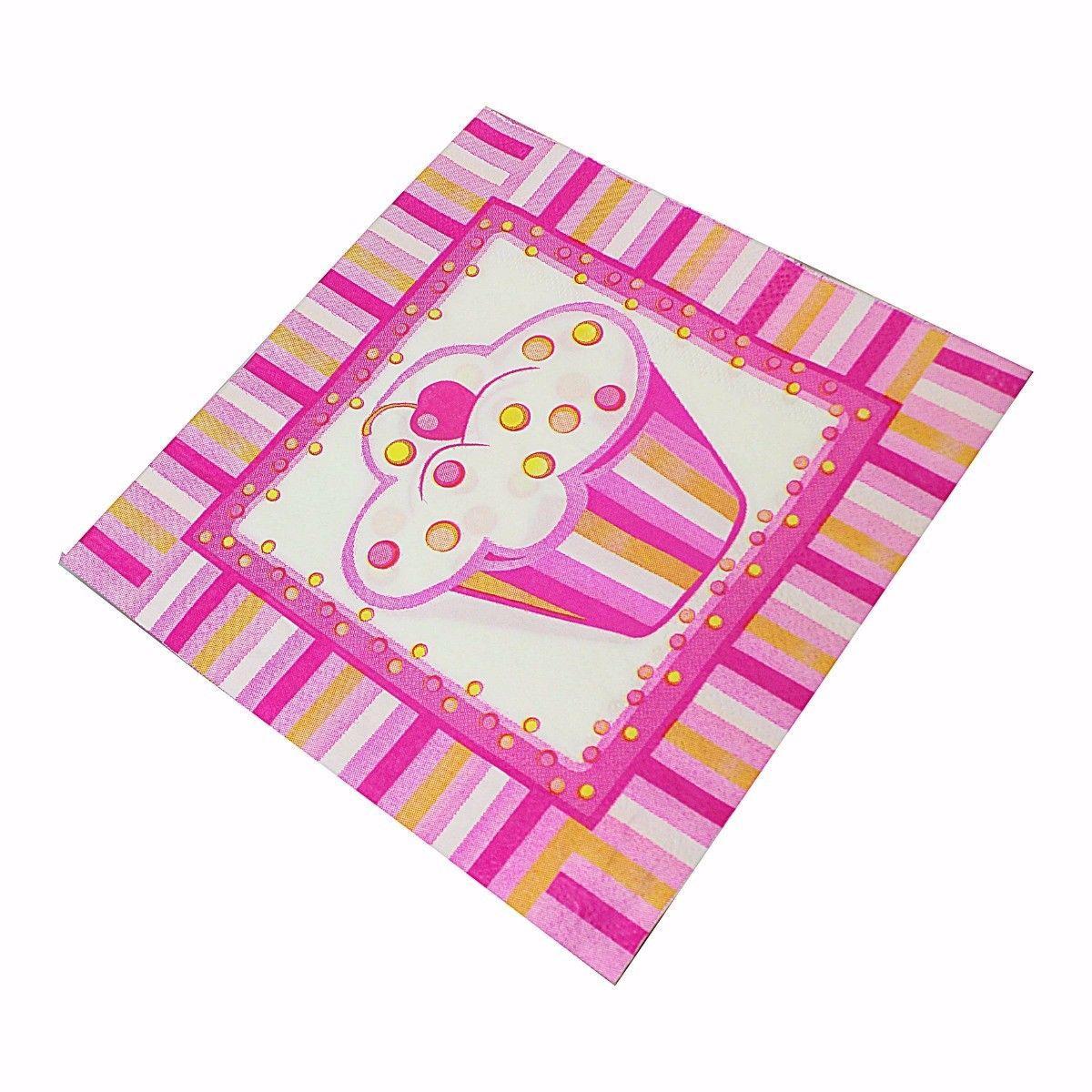 Pack of Paper Birthday Napkins Tissues Assorted Designs 1675