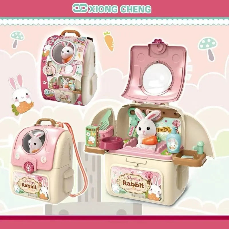 My Pet Bunny Backpack 2 In 1 Assorted