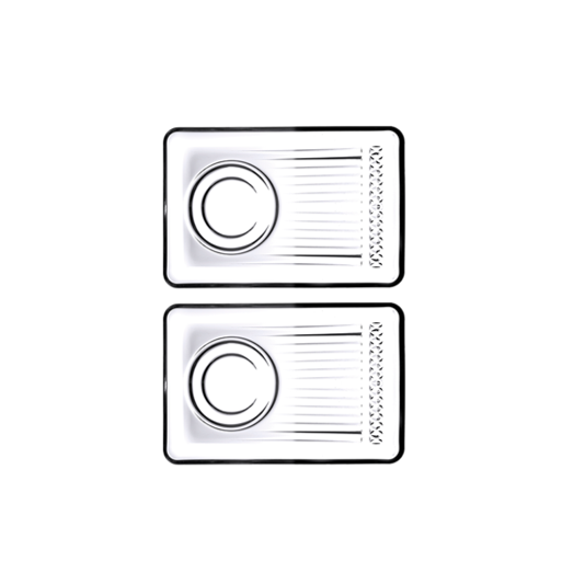 Pb Elysia Deluxe Tea Plate 18 X 12Cm Set Of 2 (Parcel Plus Rate)