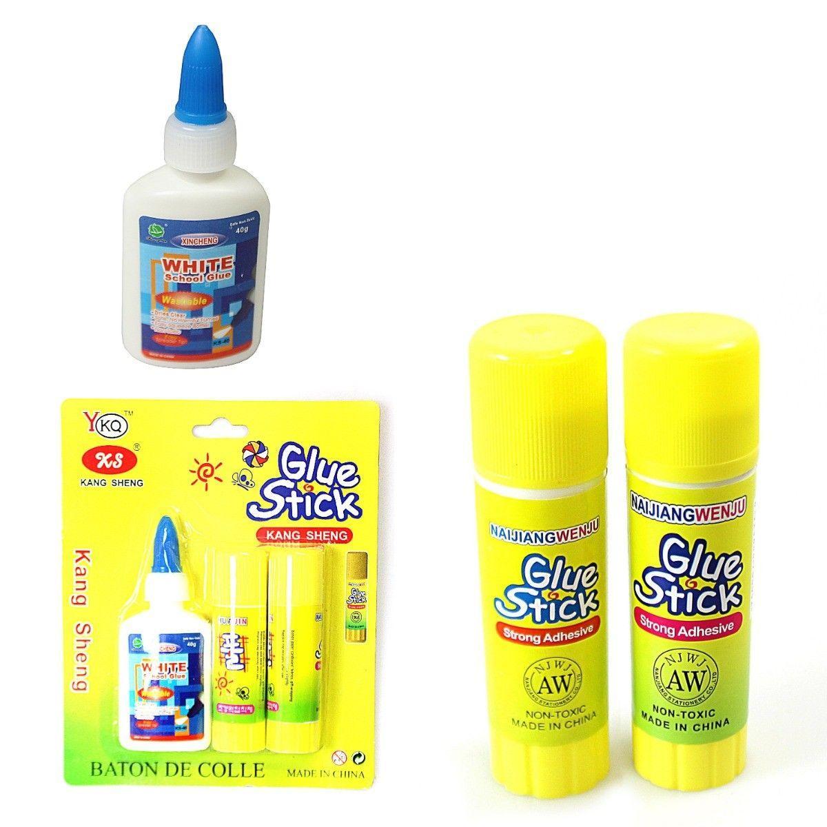 3 Pack Glue Stick x 2 With x 1 White School Glue 2840