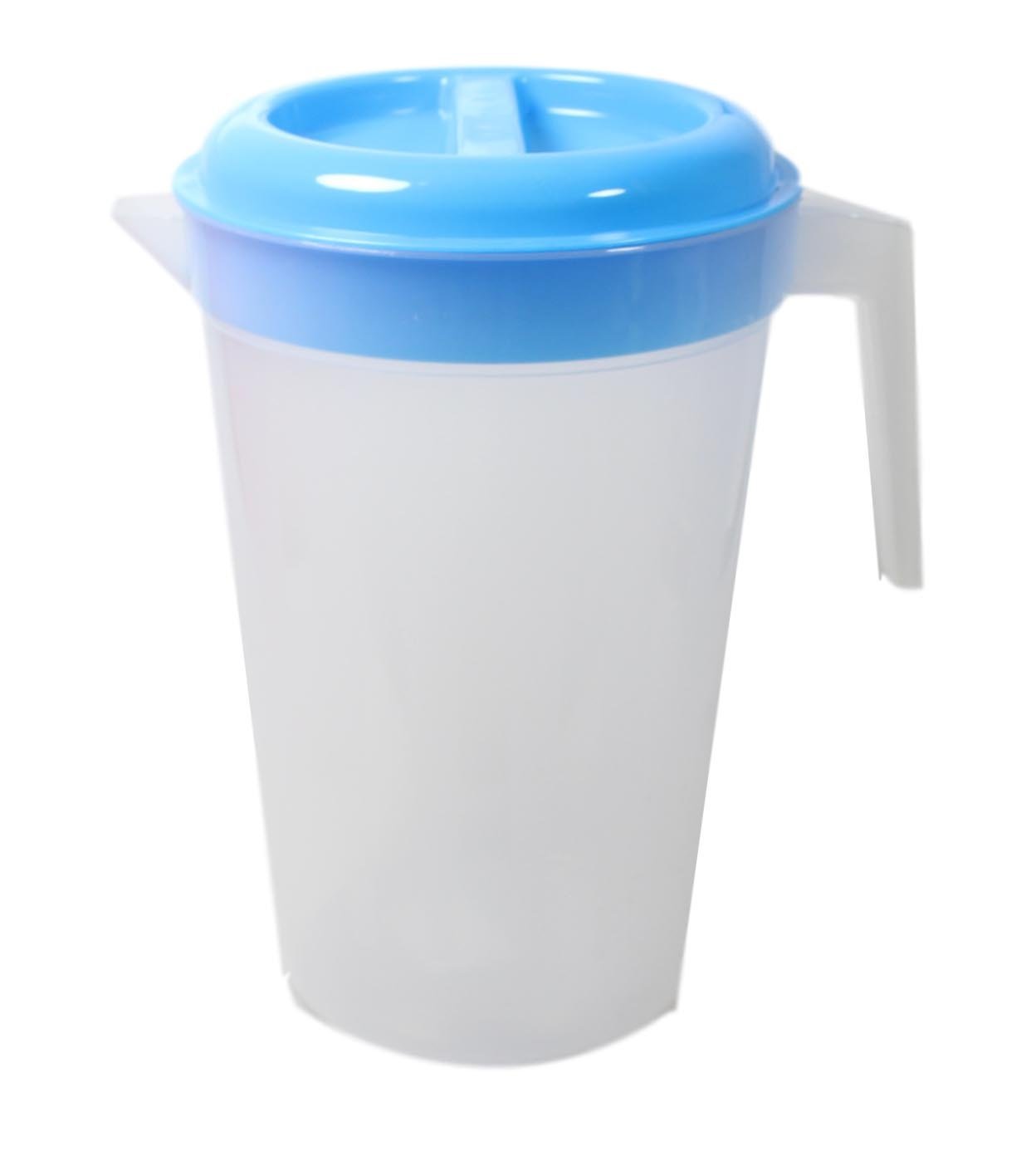 Plastic Water Kitchen Jug with Lid 27 x 17 cm Assorted Colours 5539