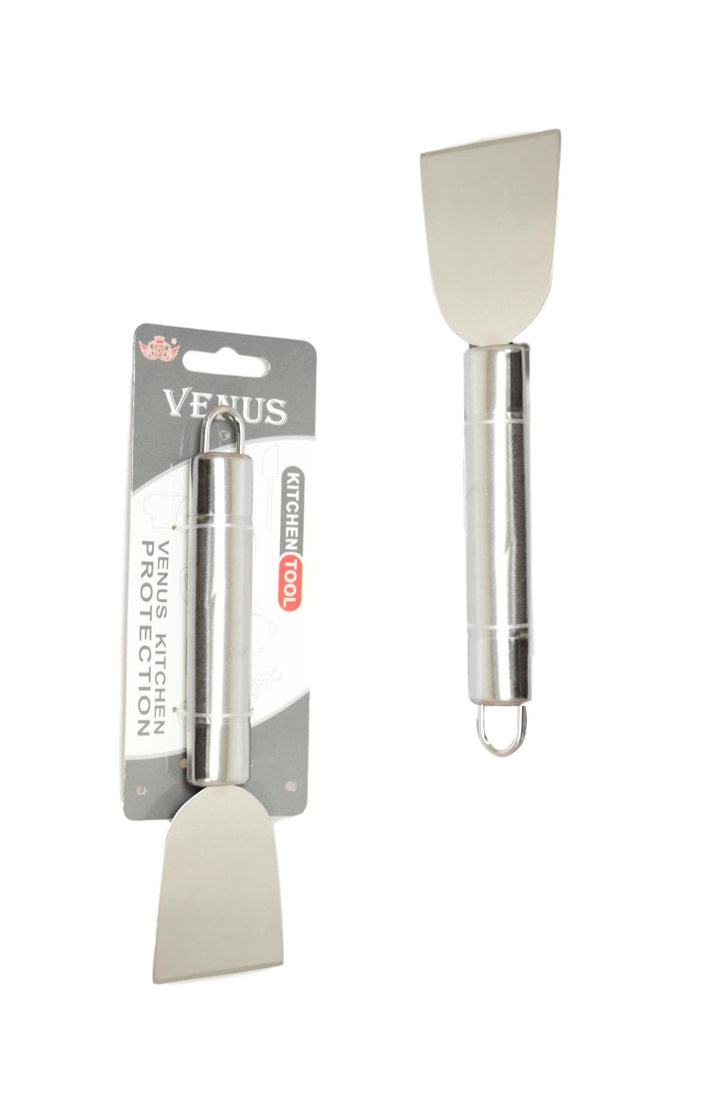 Stainless Steel Kitchen Small Spatula Food Prep Kitchen Tool Silver 5546