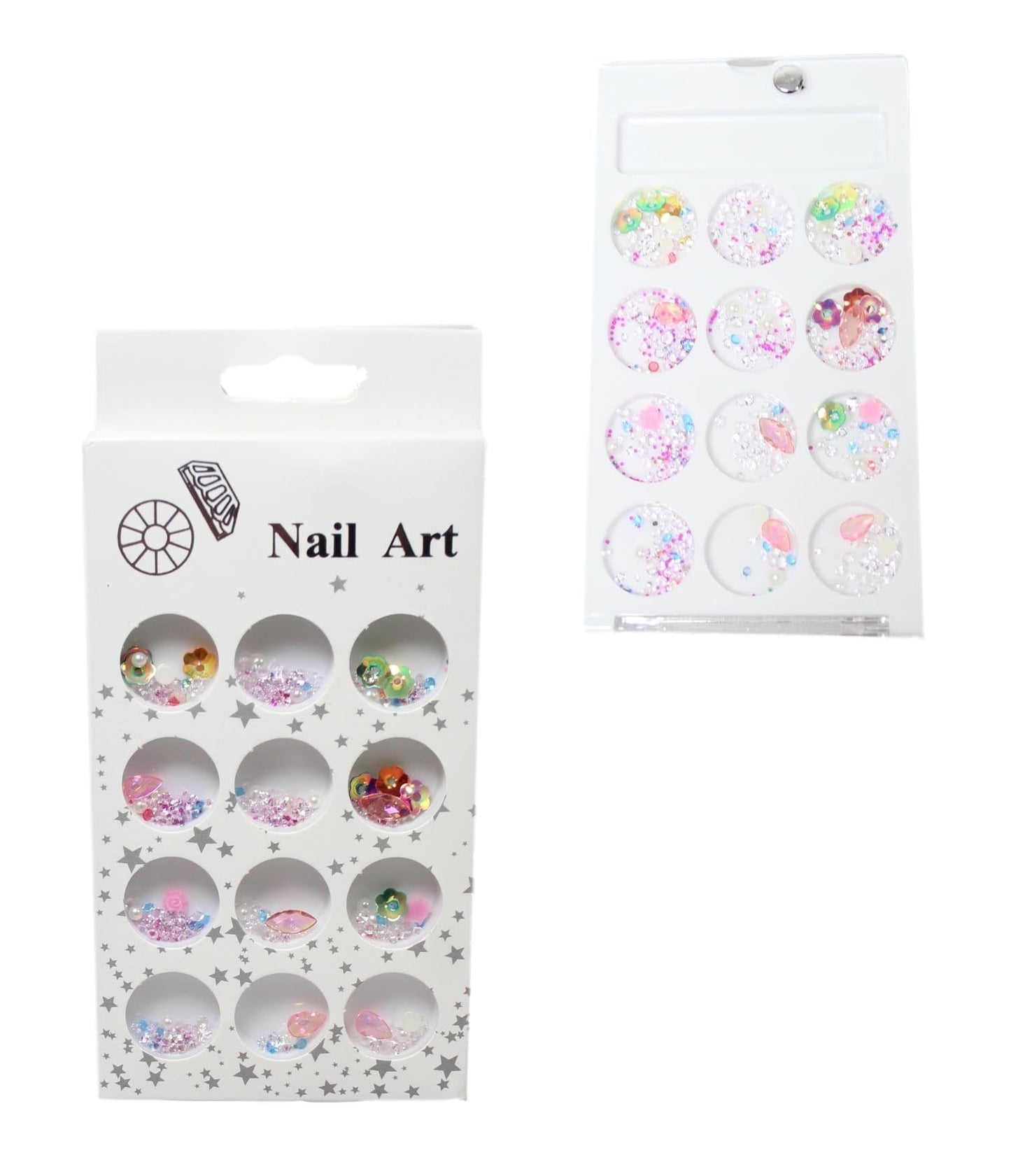 Assorted Nail Art Parts Glitter Gems Crystal Decoration Assorted Designs 5571A