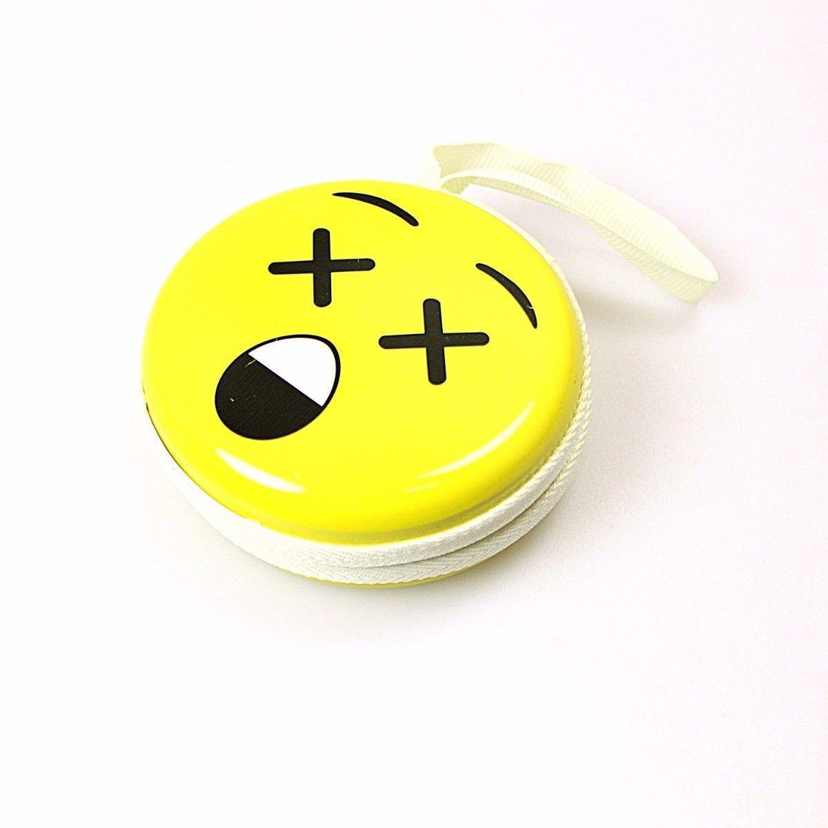Emoji Face Earphone Coin Pouch 7.5 x 7 cm Assorted Designs 4496 A