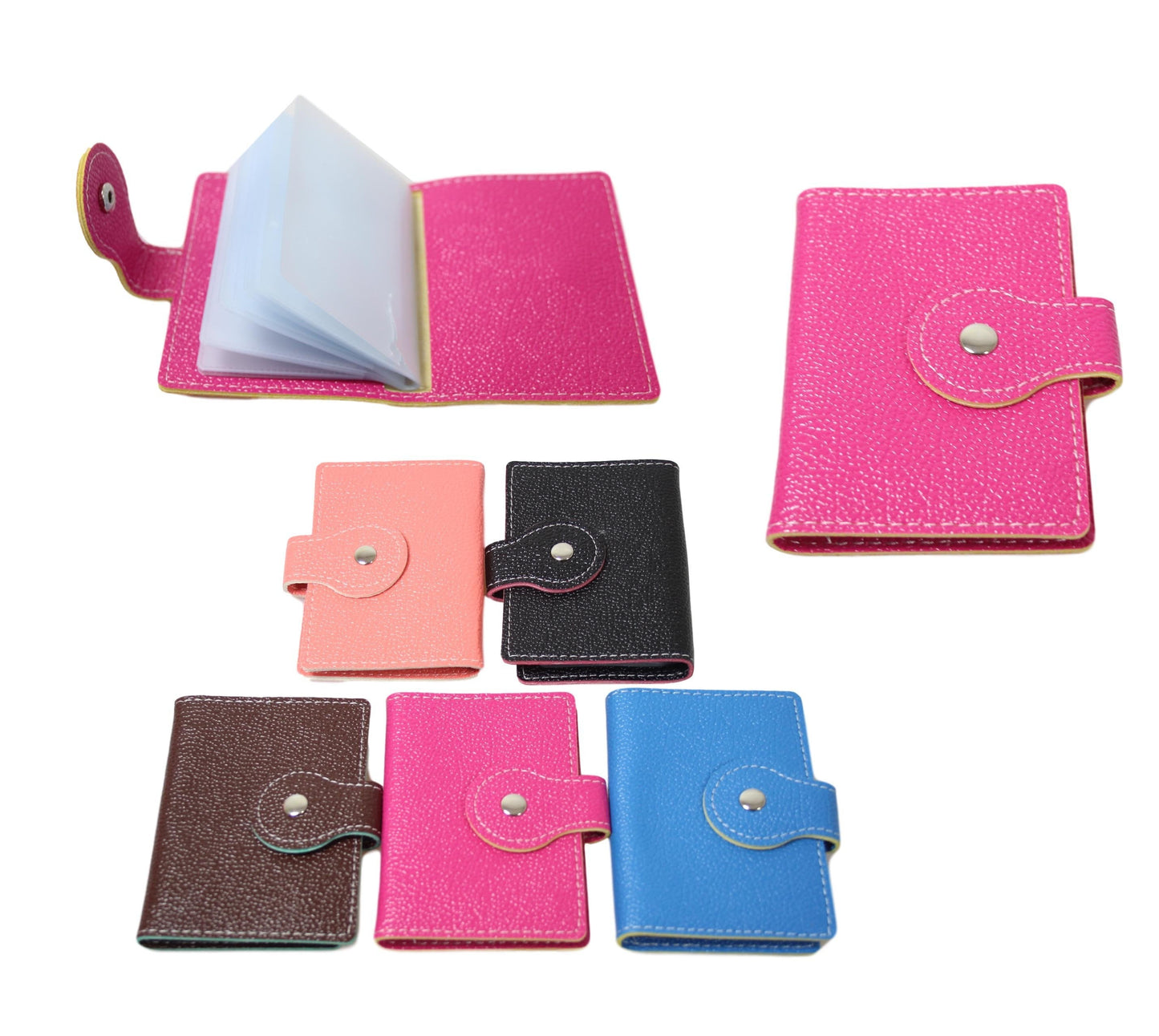 Credit Card Holder Book Design 10 x 8 cm Assorted Colours 5643