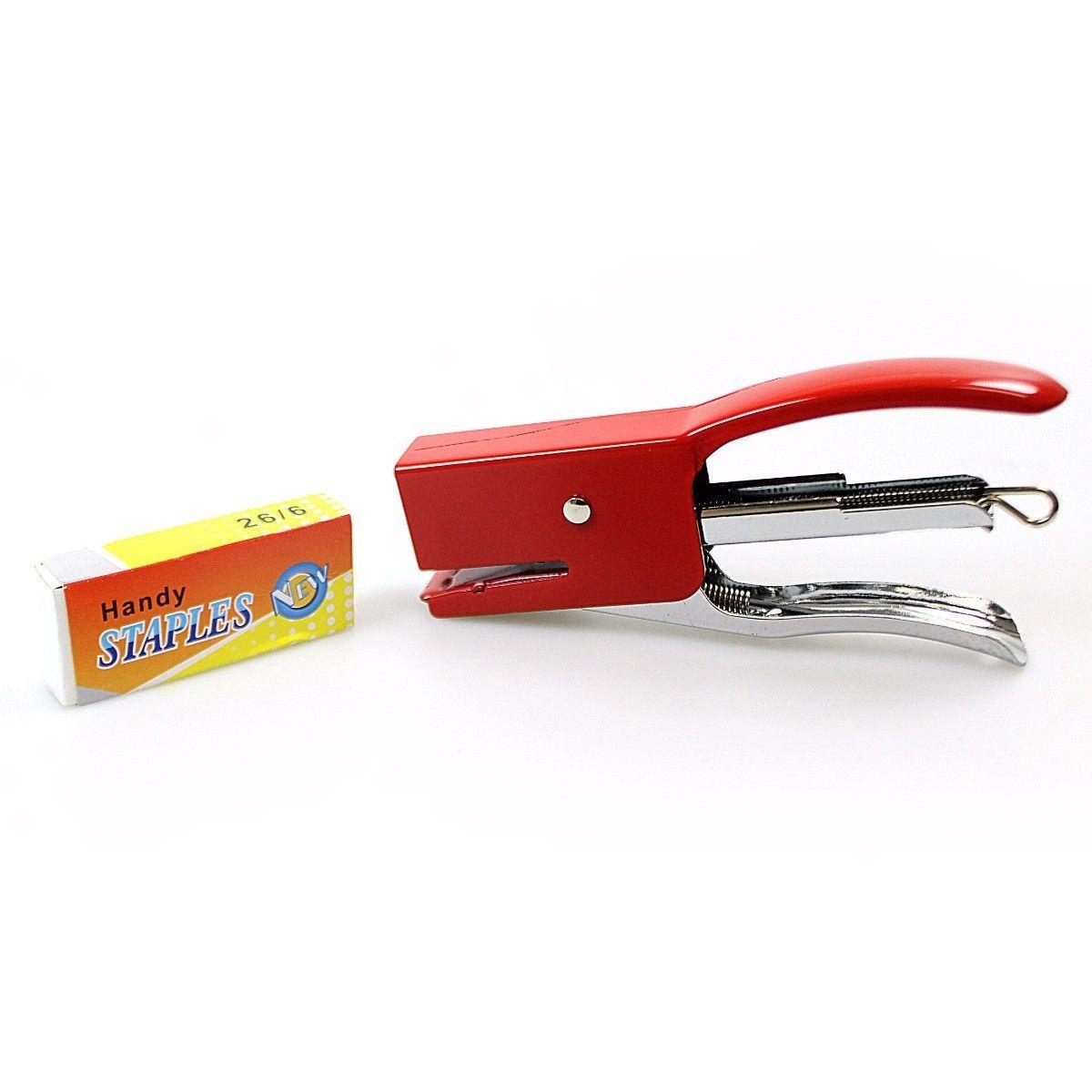 Stationery Stapler Set Ideal For School Home Office Staple Set 3 Colours 0496