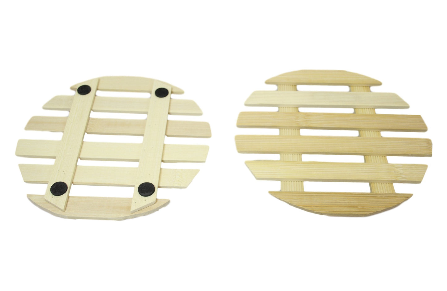 Wooden Pot Mat Trivet 19 cm Pack of 2 5680