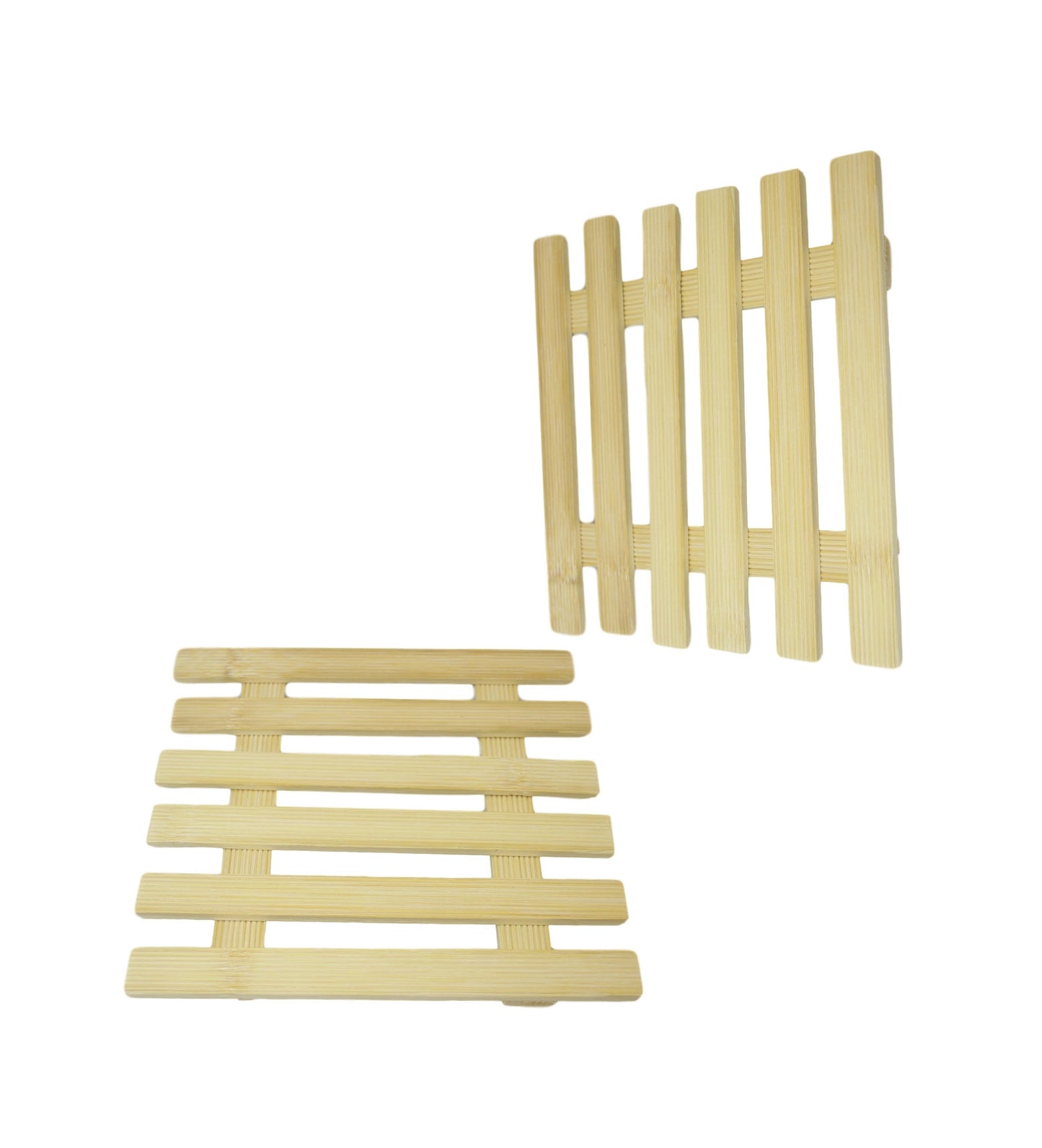 Wooden Pan Placemat Trivet 20 x 20 cm Pack of 2 5681