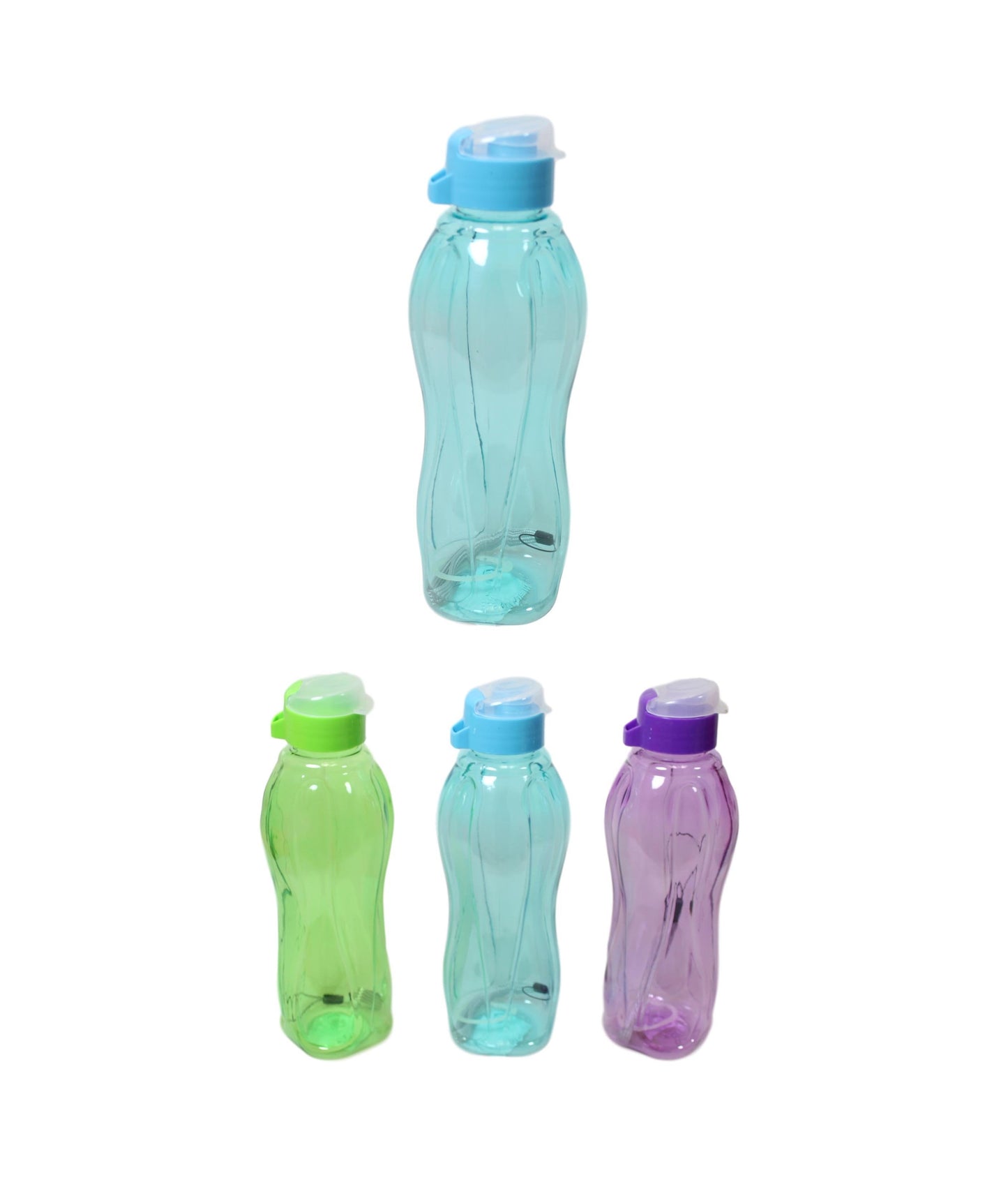 Plastic Water Drinking Bottle 23 cm Assorted Colours 5696