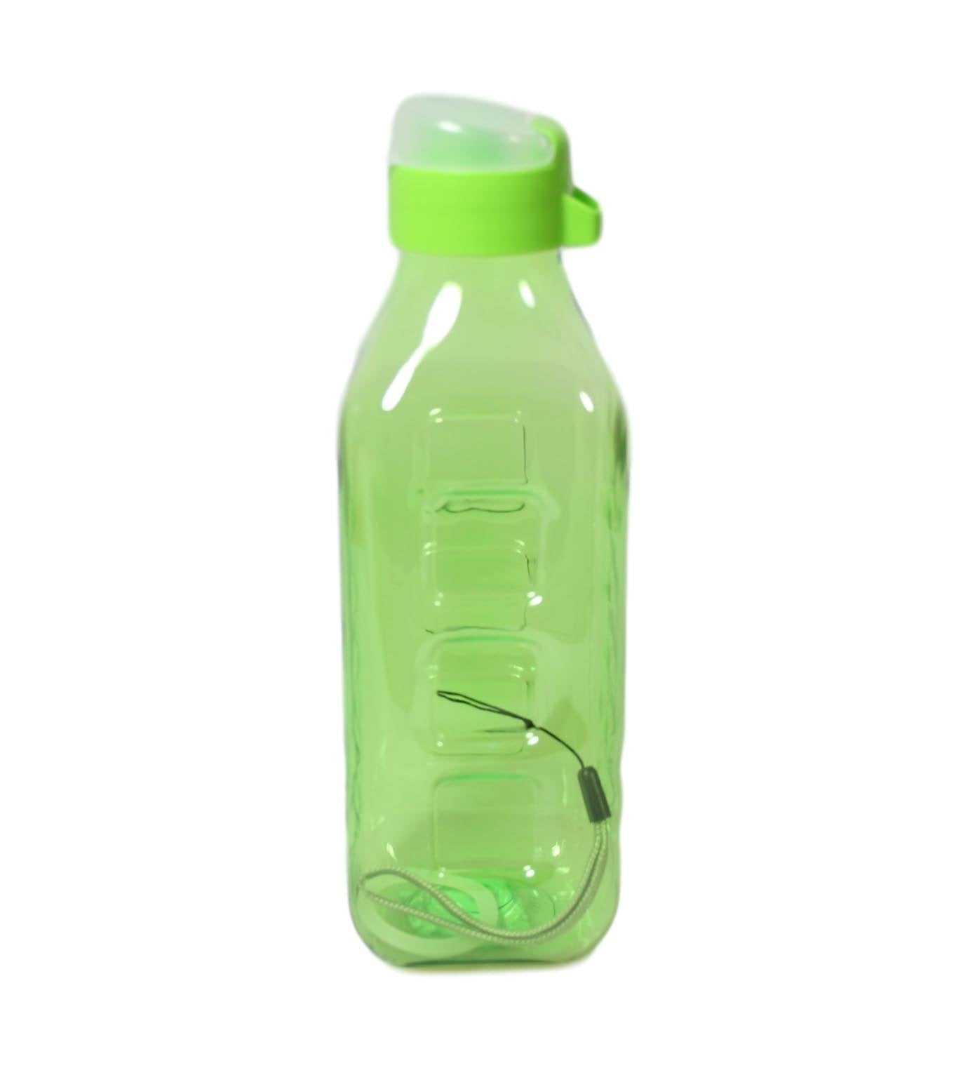 Plastic Water Drinking Bottle Square 21 cm Assorted Colours 5697