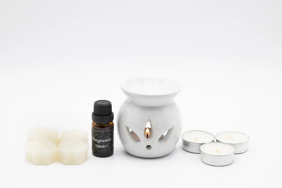 Ceramic Oil Burner Set Burner Includes Oil Wax Tea Lights Burner 5712