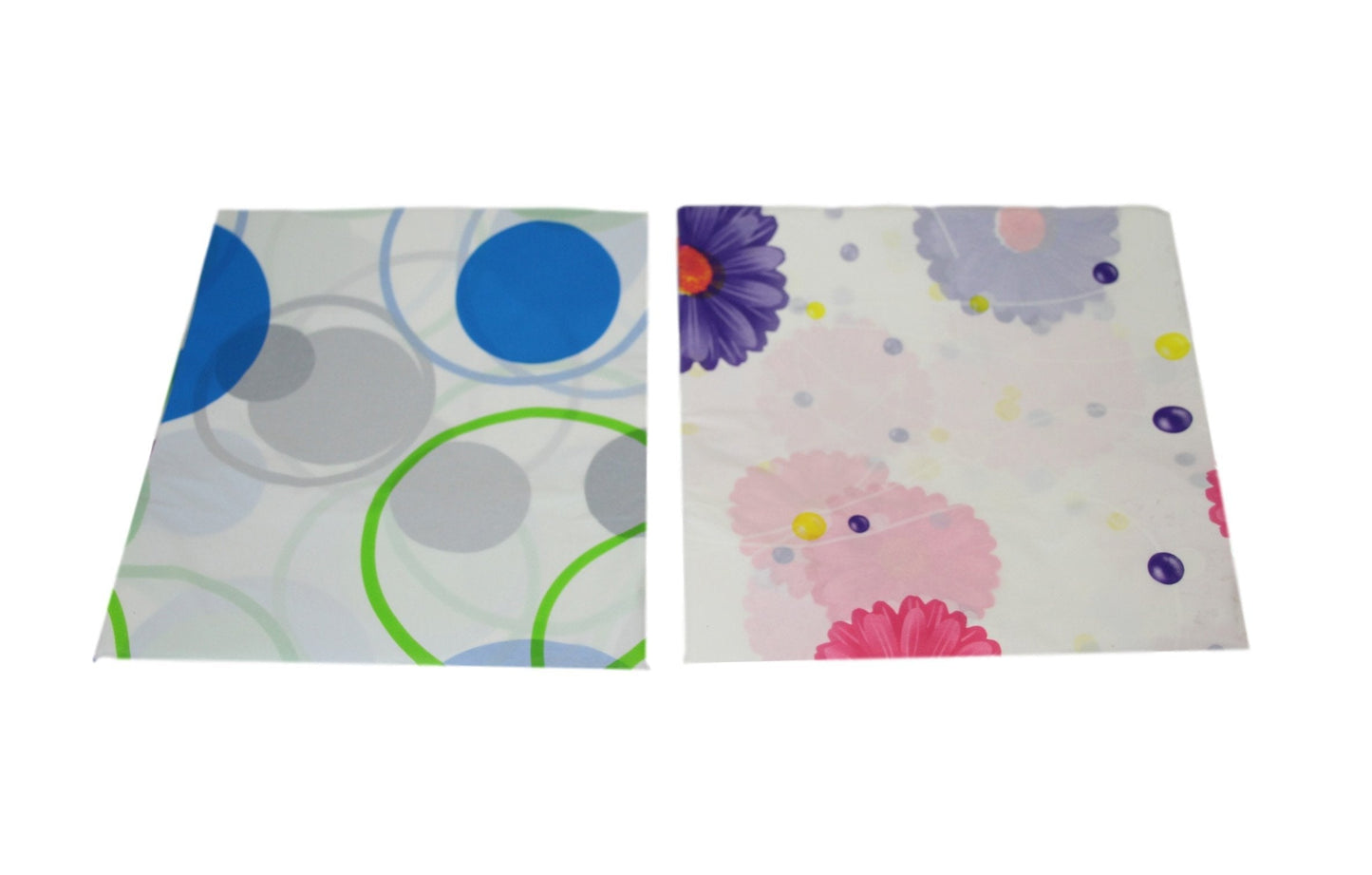 PEVA Bathroom Shower Curtain 180 x 180 cm Assorted Designs 5738