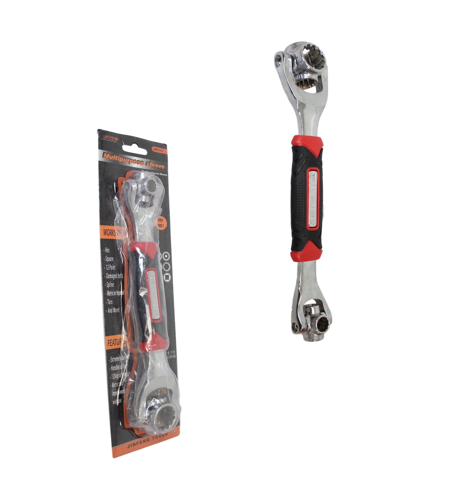 Multi Purpose Sleeve Hand Spanner Durable Holds Up To 135kg Pressure 25cm 5748