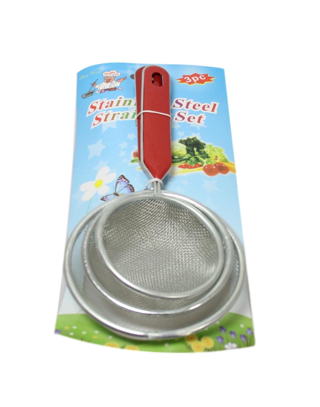 Stainless Steel Sieve Strainer Set of 3 57773 A