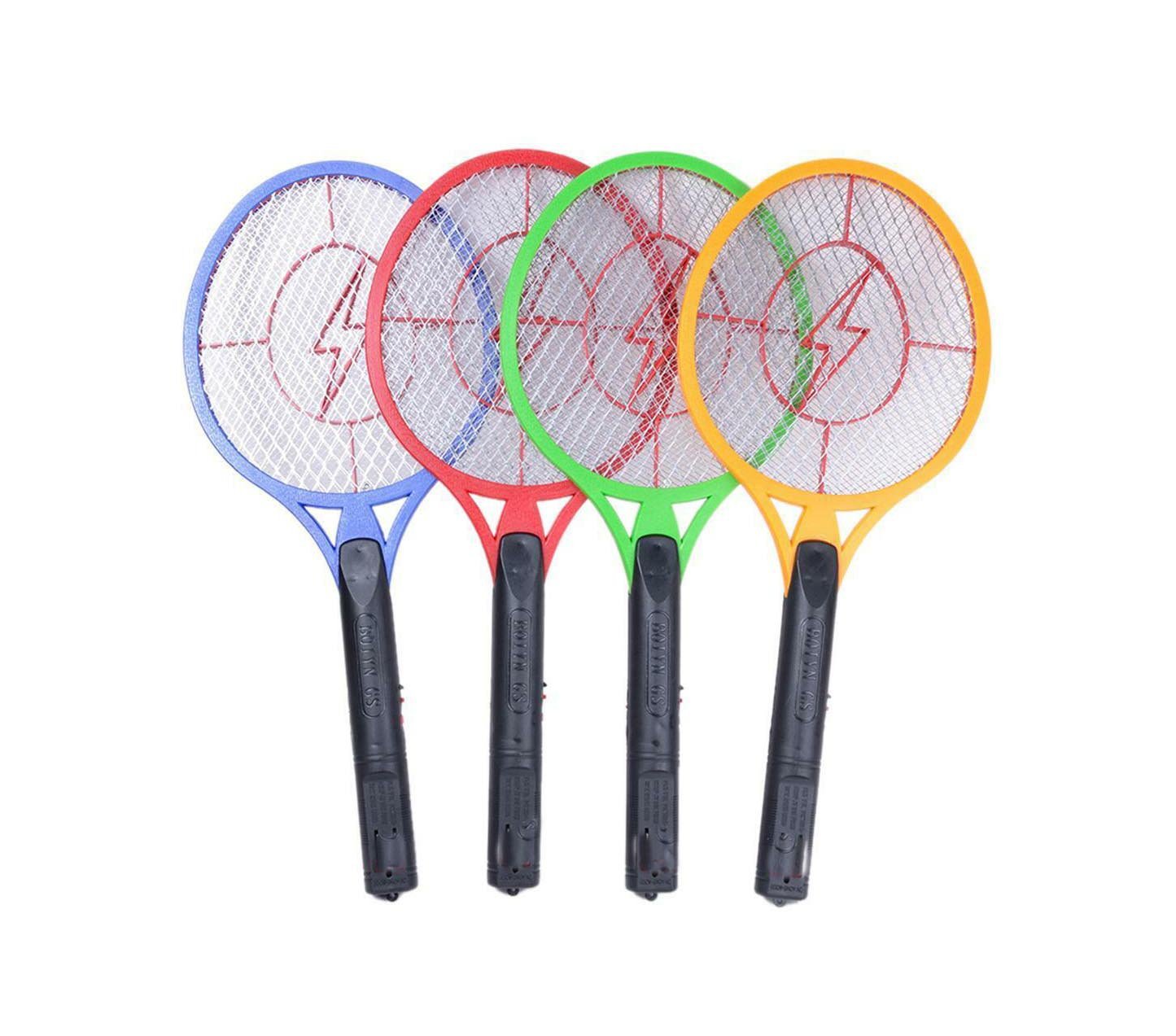 Electric Fly Mosquito Swatter Racket 50 X 21 Cm Usb Rechargeable Assorted Colours