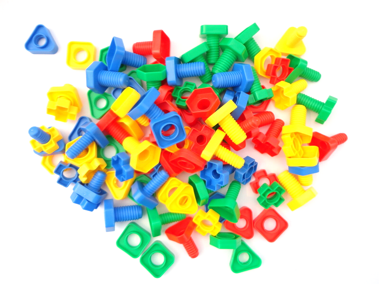 Mega Nuts And Bolts Play Set In Bag ( 96pcs )