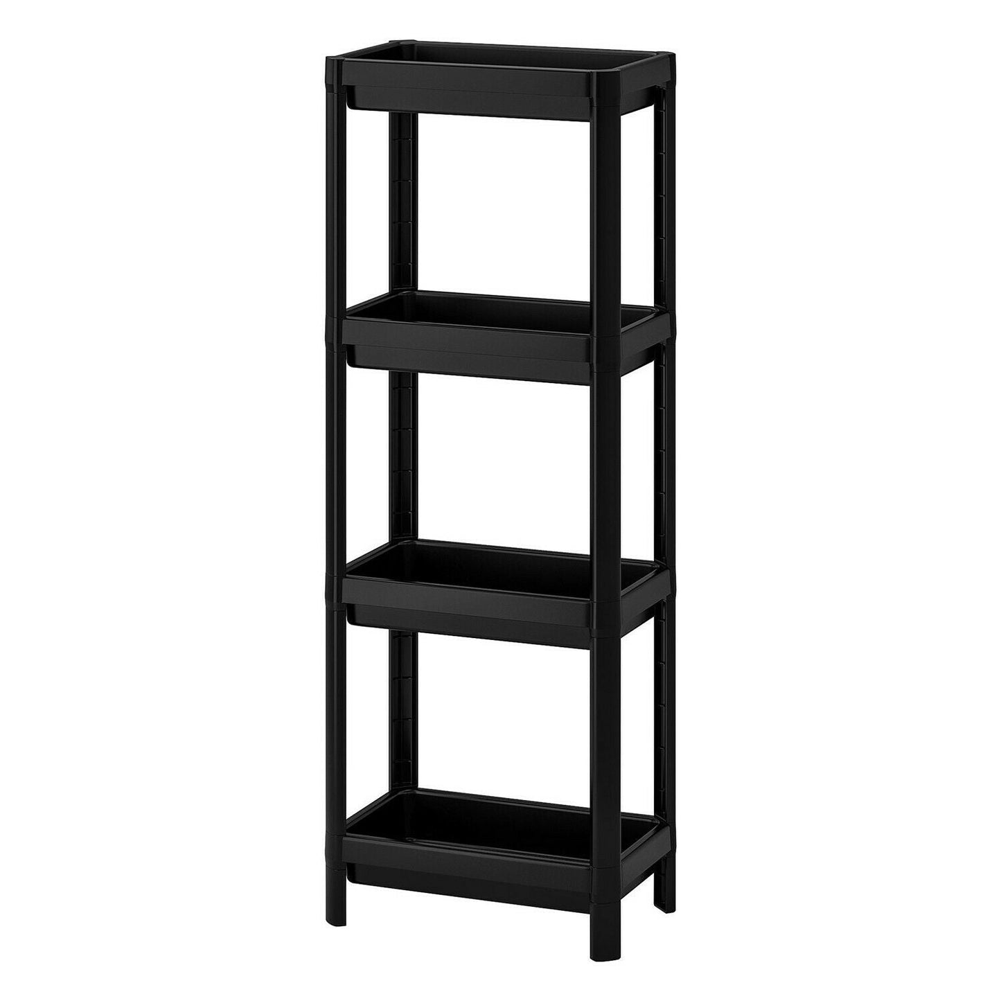 Plastic 4 Tier Bathroom Storage Racks / Shelves 22 x 35 x 100 cm MRD505