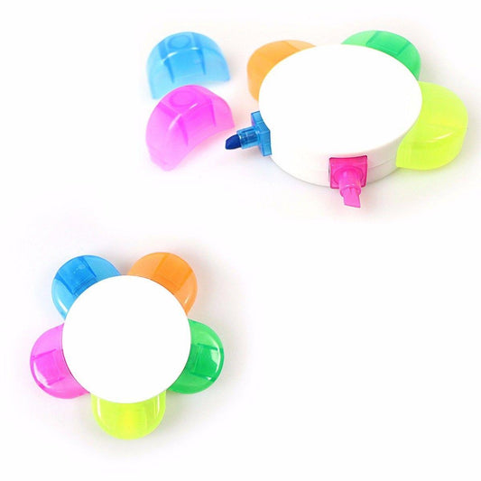 School Stationery Flower Shaped Highlighter Marker Pen 4146