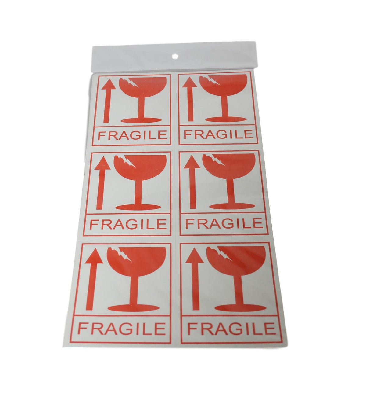 Fragile Stickers Hazard Warning Sign Adhesive Handle With Care 12 Pack