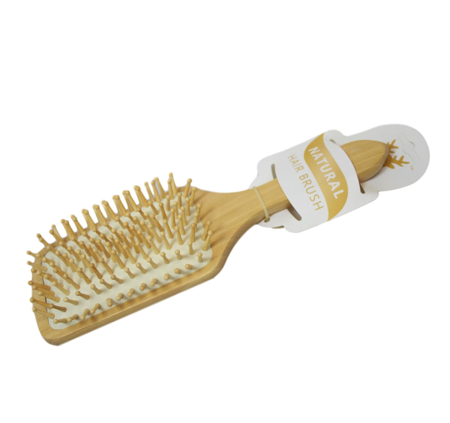 Natural Wood Bamboo Paddle Hair Brush 26 cm 5922
