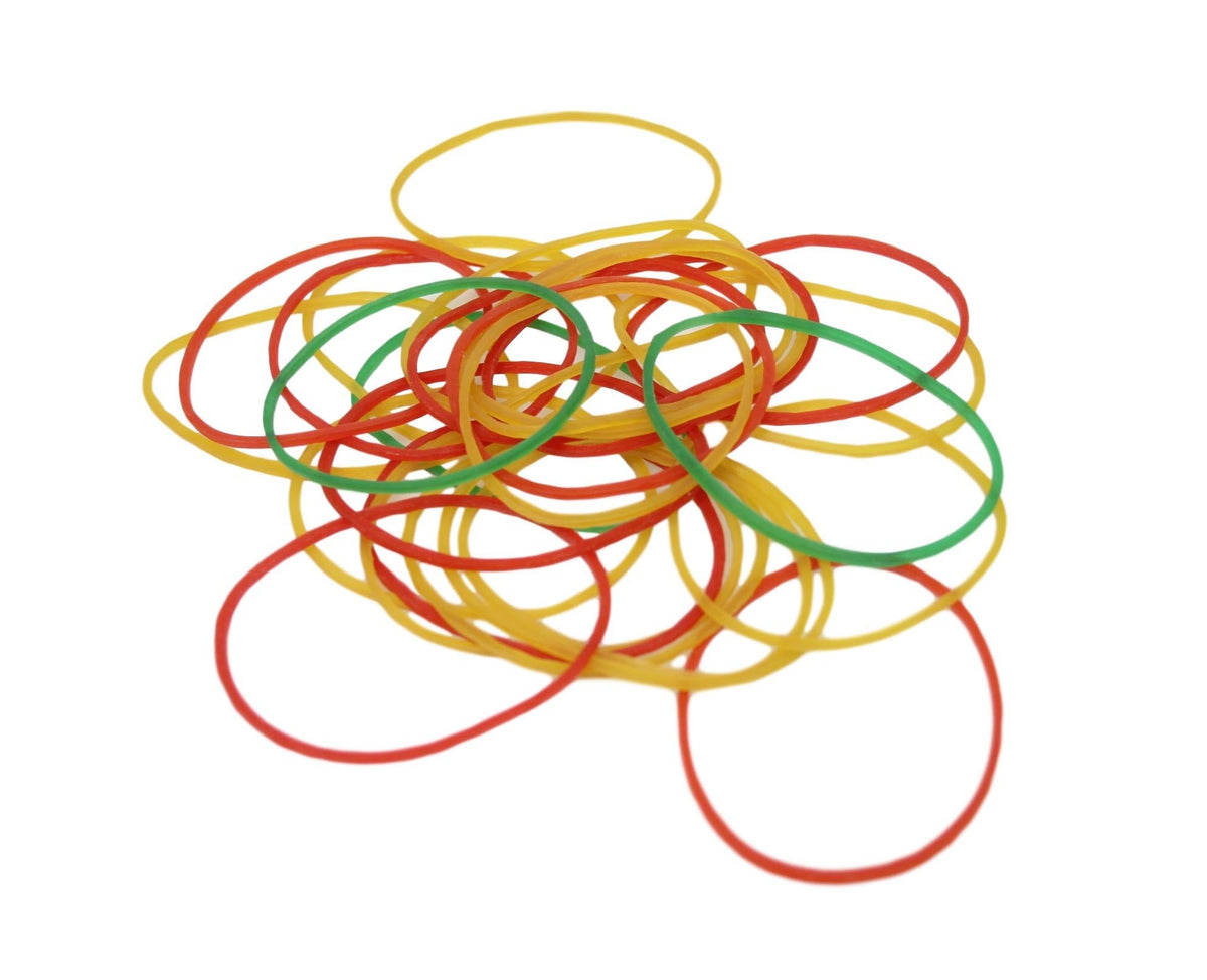 Assorted Colour Light Thin Rubber Bands Home School Arts And Crafts 300 Pack