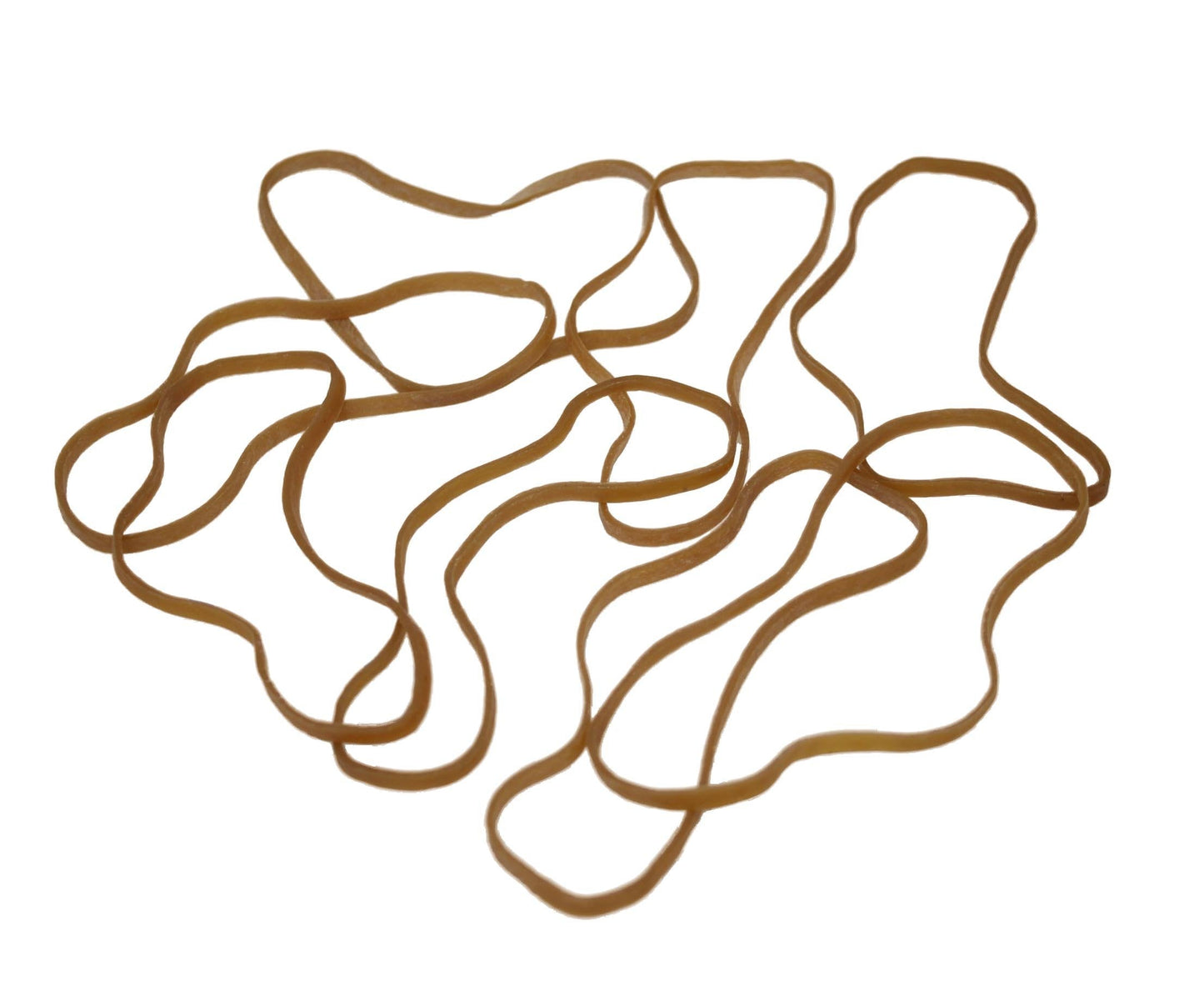Brown Elastic Rubber Bands Large Heavy Duty Rubber Bands 50 Packs 5940