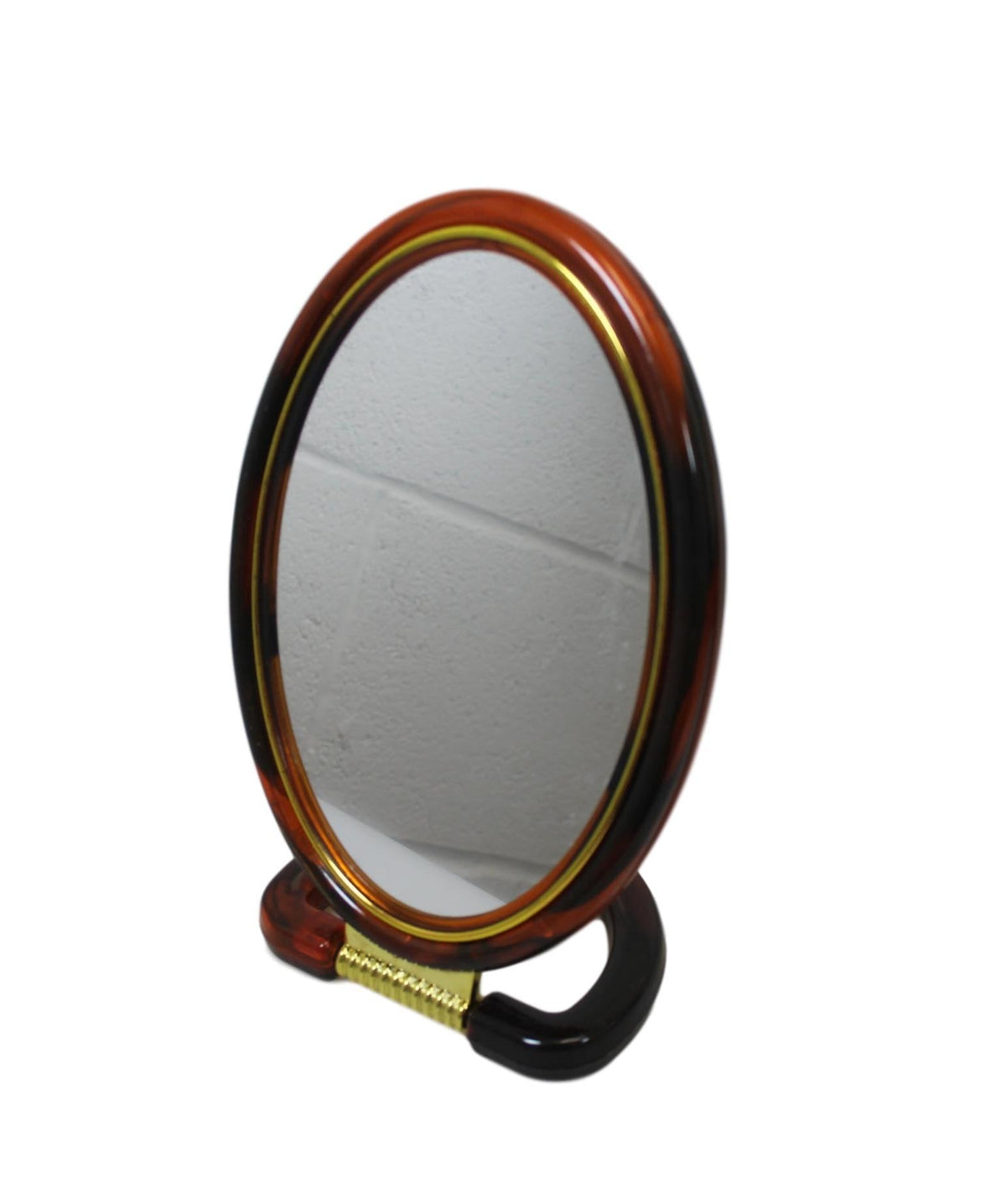 Double Sided Oval Desk Mirror With Stand