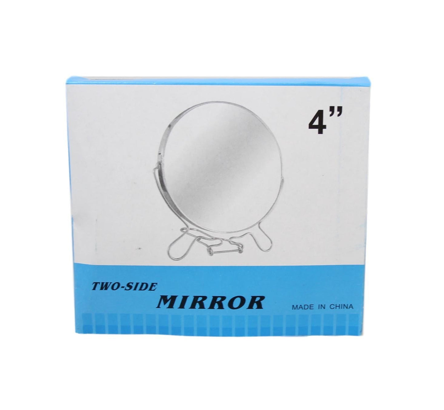 4 Inch Cosmetic Make up Shaving Magnifying Round on Stand 2 Sided Mirrors 5955