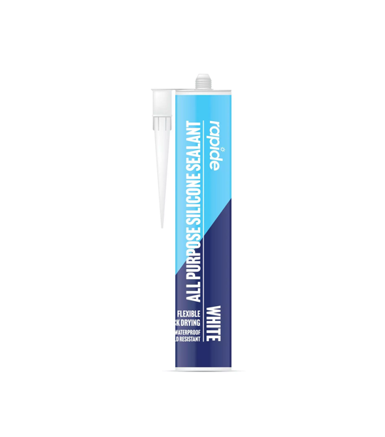 Rapide Flexible All Purpose Silicone Sealant White 260ml 5966 A
