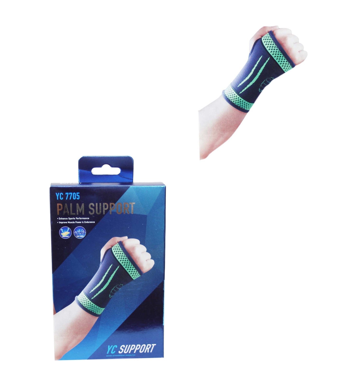Palm Support Gym Fitness Light Fabric Compression Sport Palm Support 1 Pack 5993