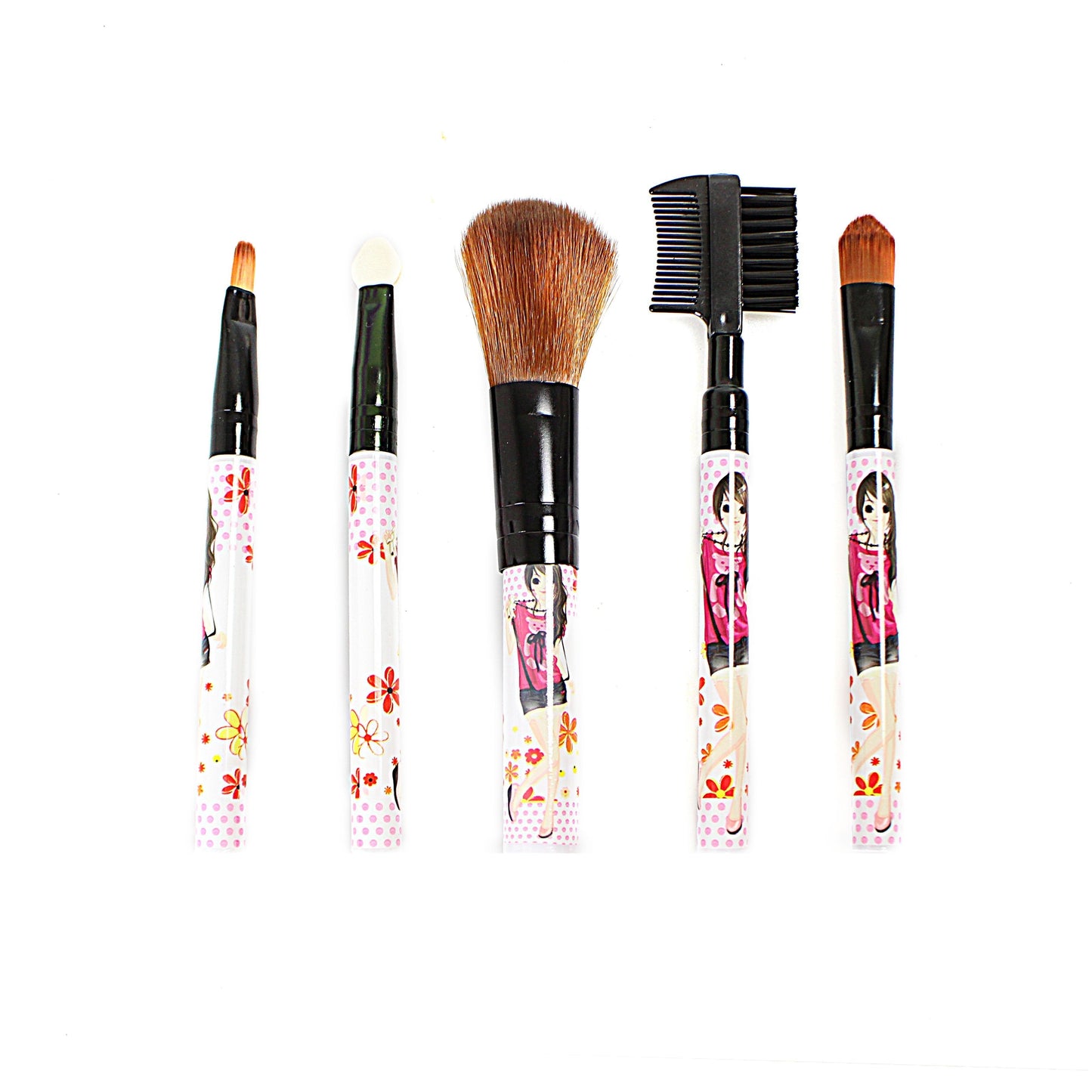 Makeup Cosmetic Brush Set 5 Piece Assorted Designs 2236