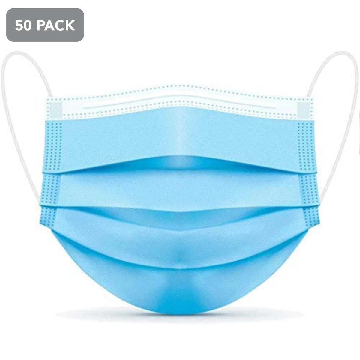 Disposable 3-Ply Face Mask (Pack Of 50)