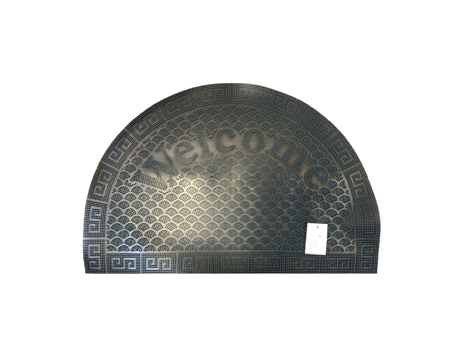 Rubber Welcome Door Mat 37.5 x 57.5 cm Assorted Colours 6000