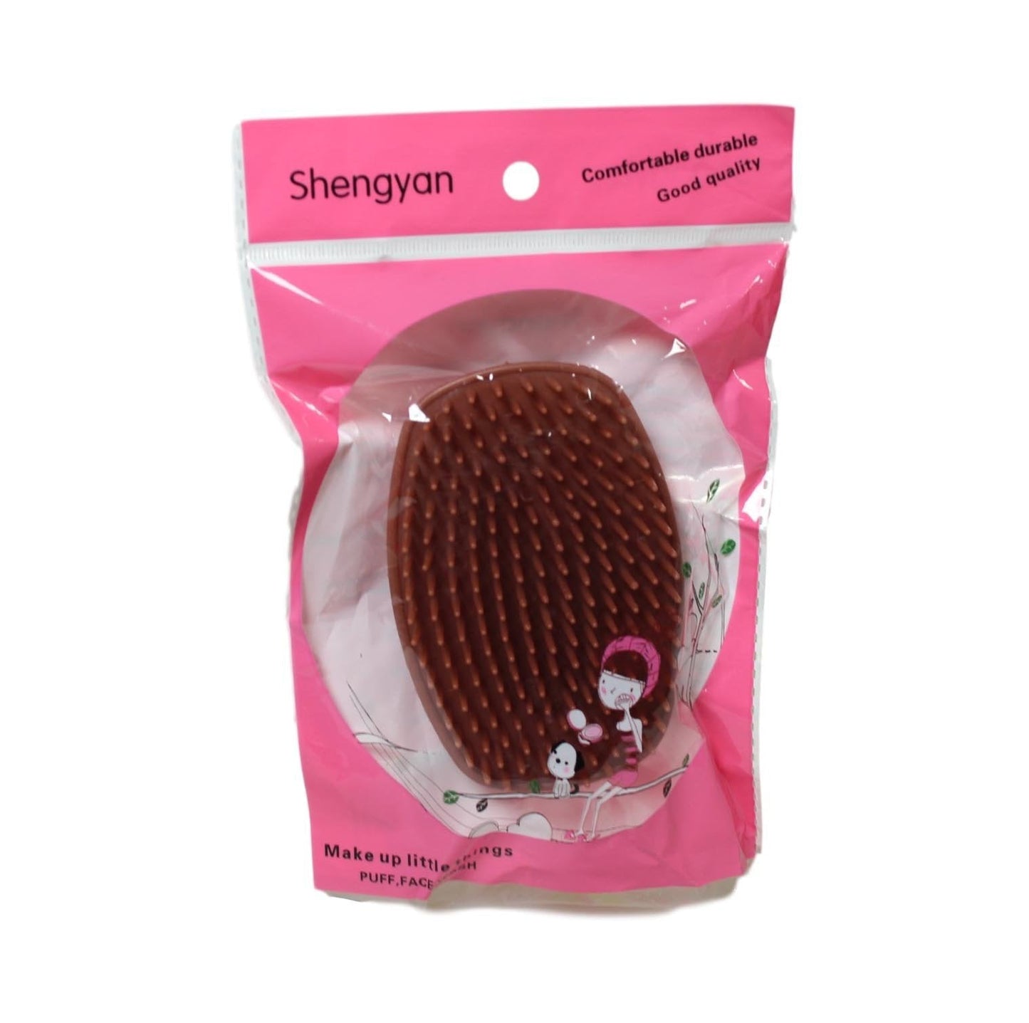Plastic Shower Hair Scalp Brush 10cm Assorted Colours 6008