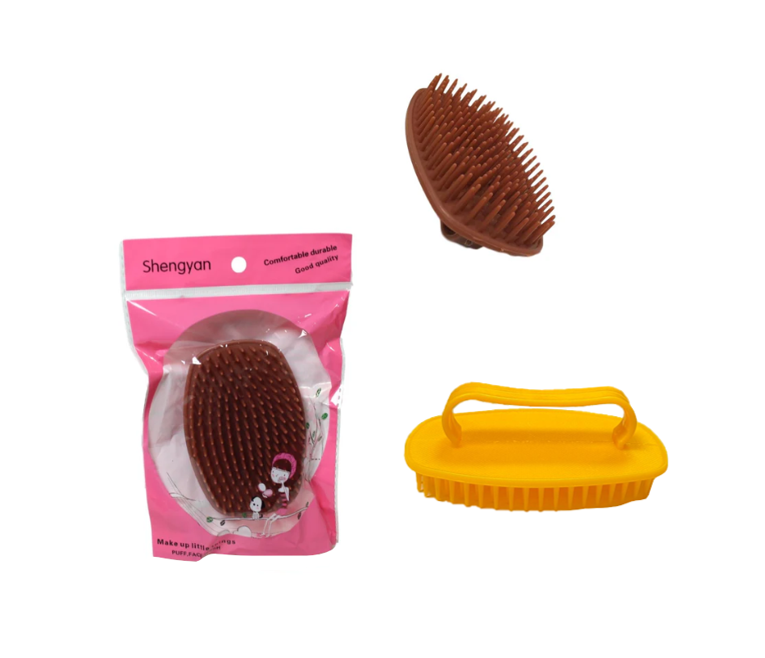 Plastic Shower Hair Scalp Brush 10cm Assorted Colours 6008