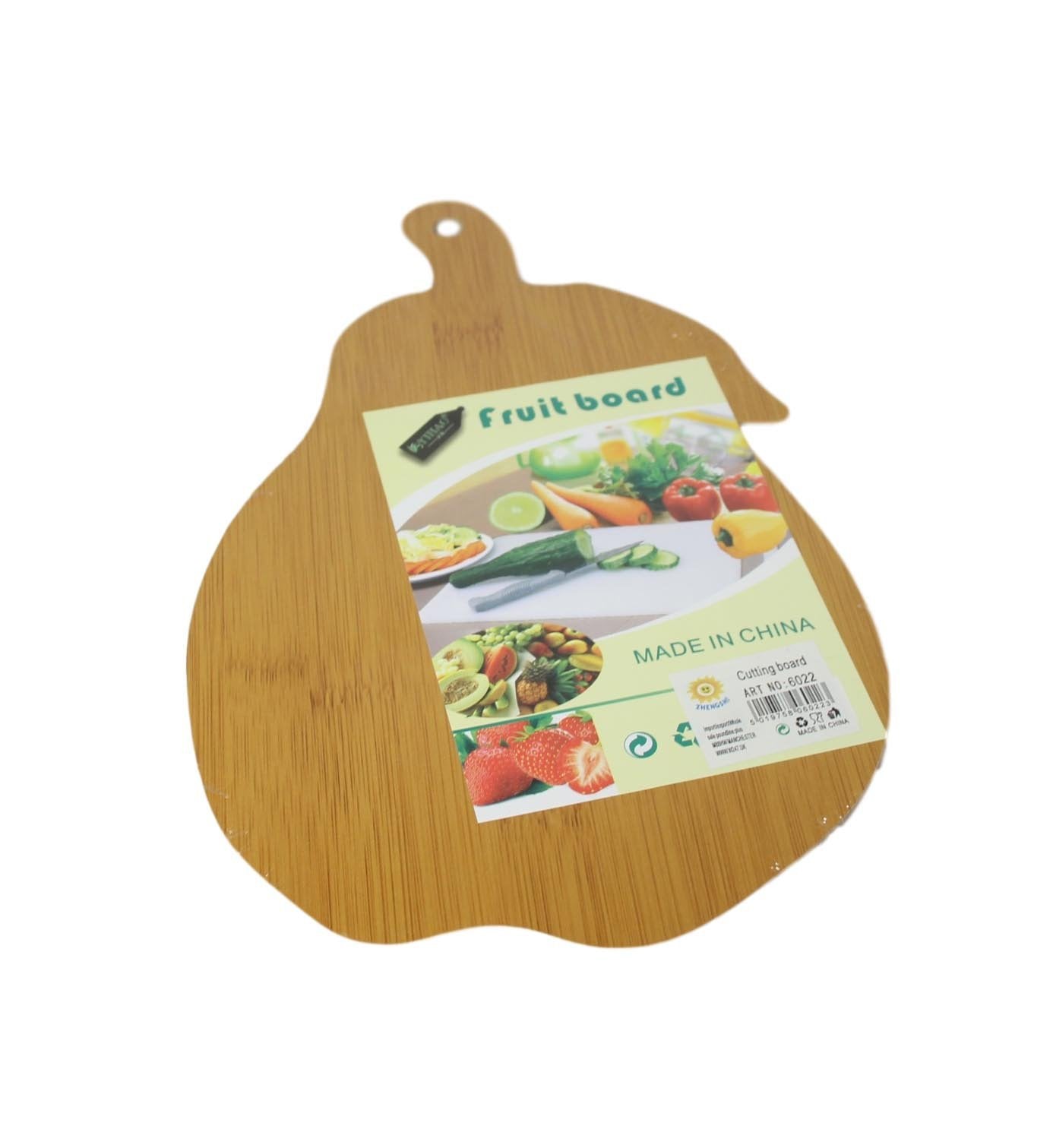 Wooden Kitchen Cutting Chopping Board Pear Shaped 24 x 17cm 6022
