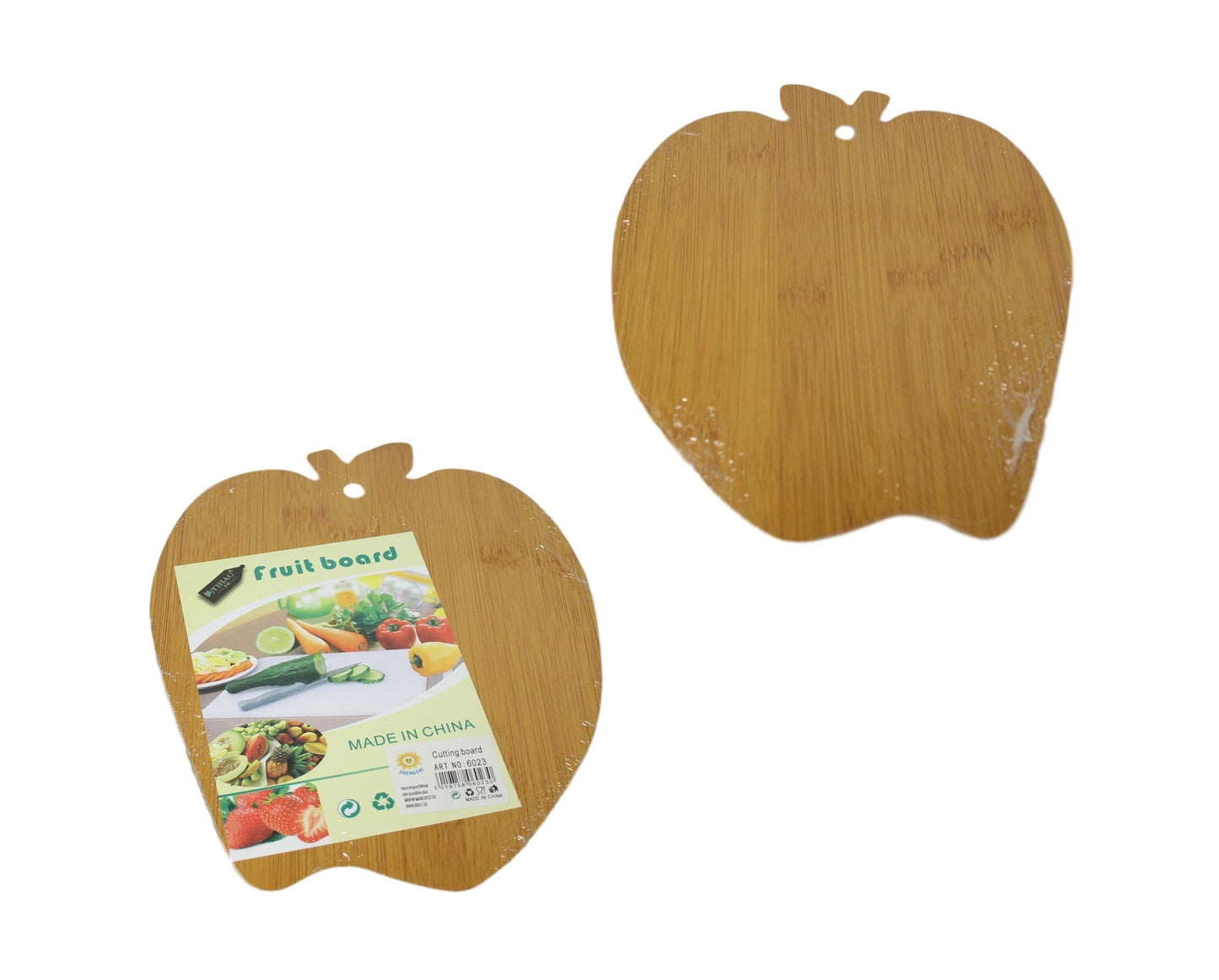 Wooden Kitchen Cutting Chopping Board Apple Shaped 22 x 17 cm 6023