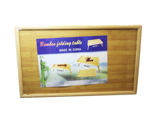Bamboo Folding Table Indoor Household Picnic Wooden Table 50 x 30 cm 6024
