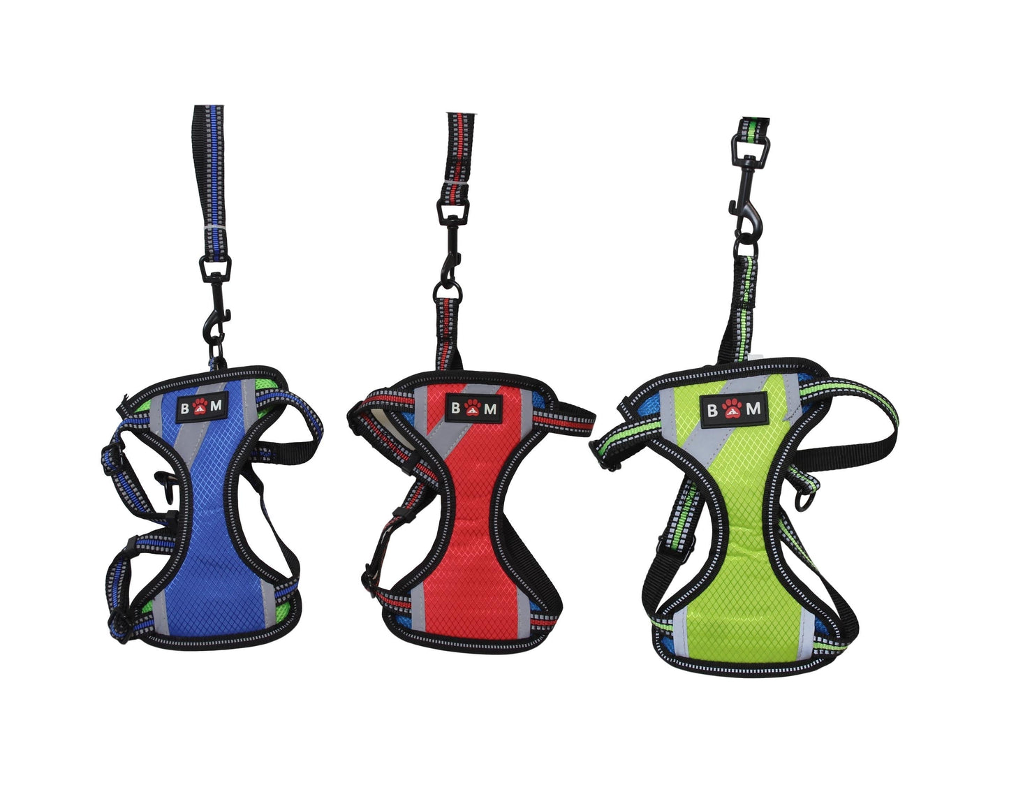 Small Size Dog Harness With Leash High Quality Straps Assorted Colours x 1 6034