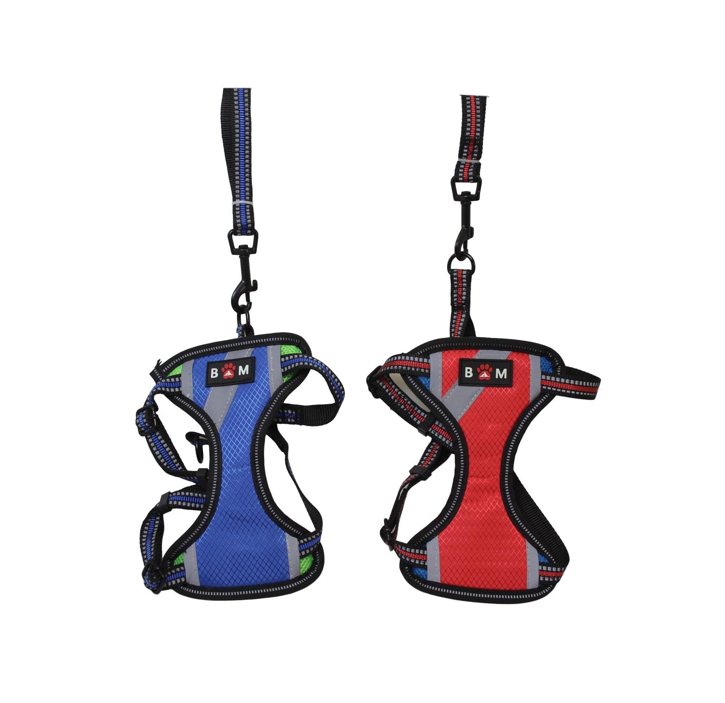 Small Size Dog Harness With Leash High Quality Straps Assorted Colours x 1 6034