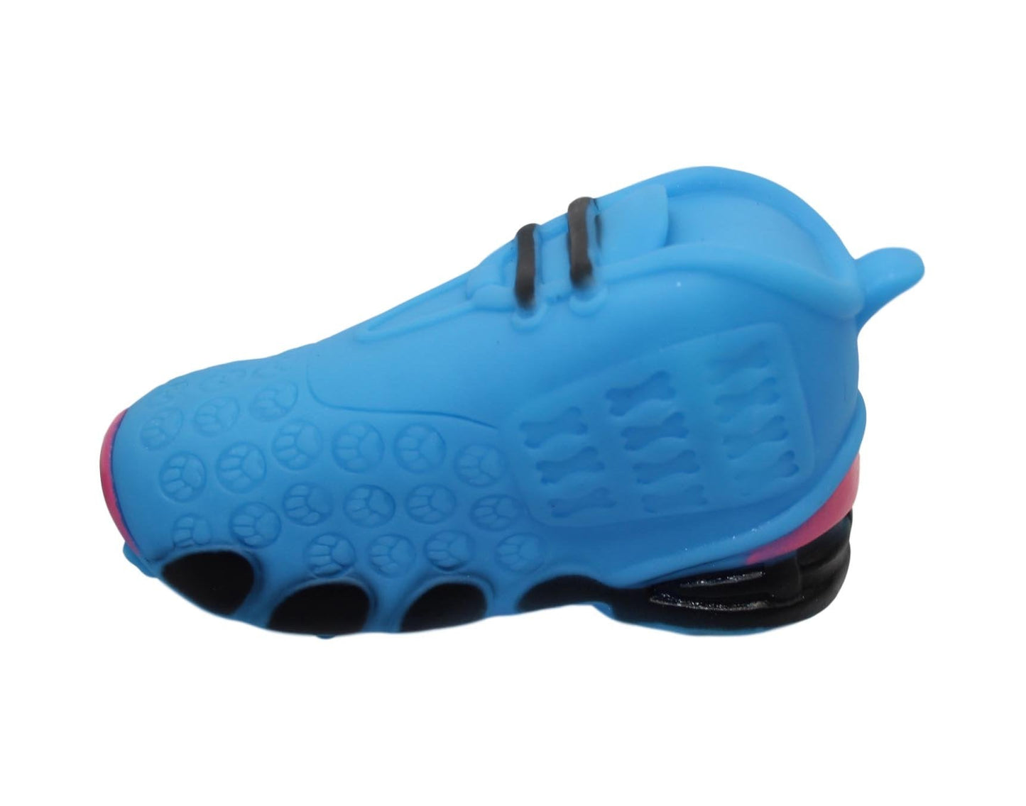 Pet Dog Toy Squeaky Football Shoe with Paw Prints 13 cm Assorted Colours 6044