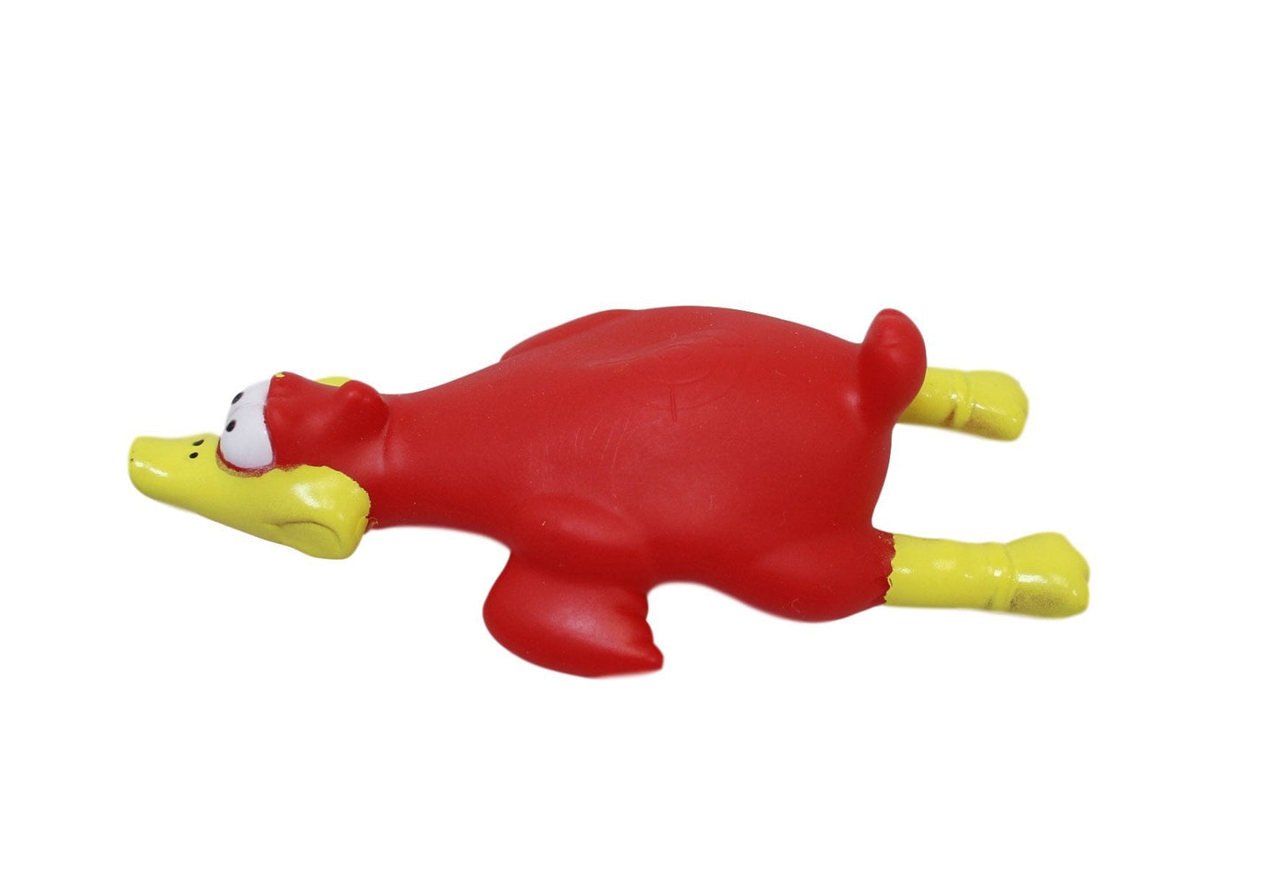 Squeaky Chicken Dog Toy With Crosshair Assorted Colours 19cm 6045