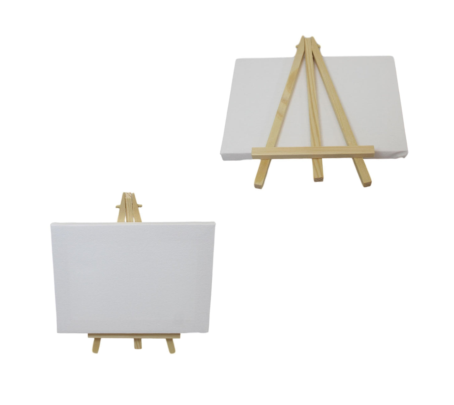 Mini White Painting Canvas with Stand 18 x 13 cm 6074