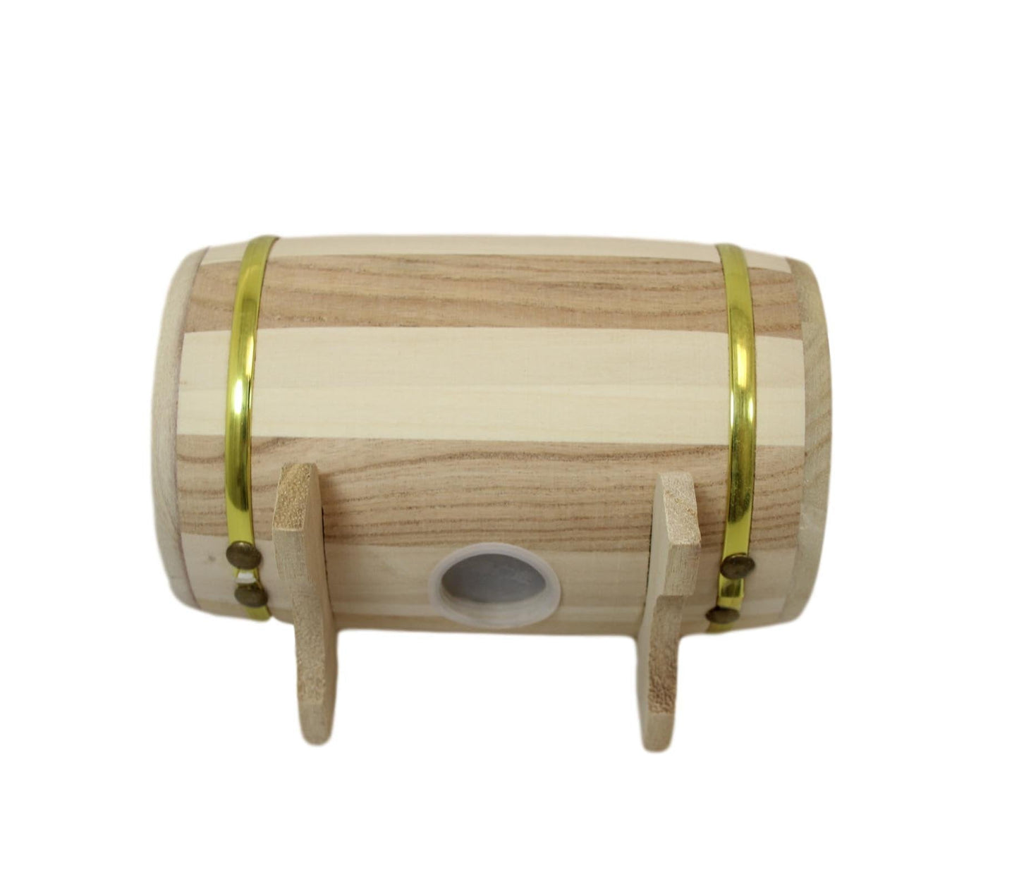 Wooden Treasure Box Style Money Box Deposit Box Gold Rim Vintage Style 16cm x 10cm 6099